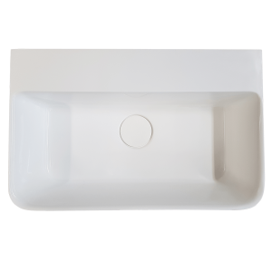 Abey clearwater-stone Patinato ClearStone Gloss Basin with Matching Stone Waste Basins