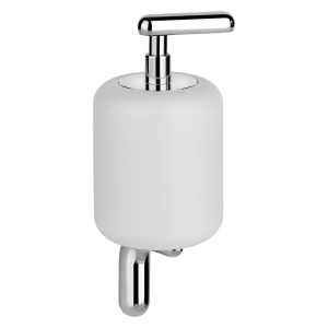 Gessi goccia Goccia Wall-mounted soap dispenser with white GRES glass. Accessories