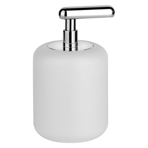 Gessi goccia Goccia Standing soap dispenser with white GRES glass. Accessories