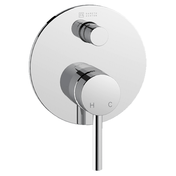 Gareth Ashton lucia Lucia Complete Shower/Bath Diverter Mixer For 70mm Wall Cavities Wall & Basin Mixers