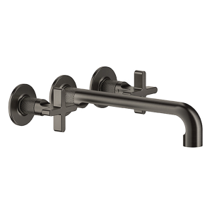 Gessi inciso Inciso Wall Mounted Three-Hole Basin with Spout without Waste Wall & Basin Mixers