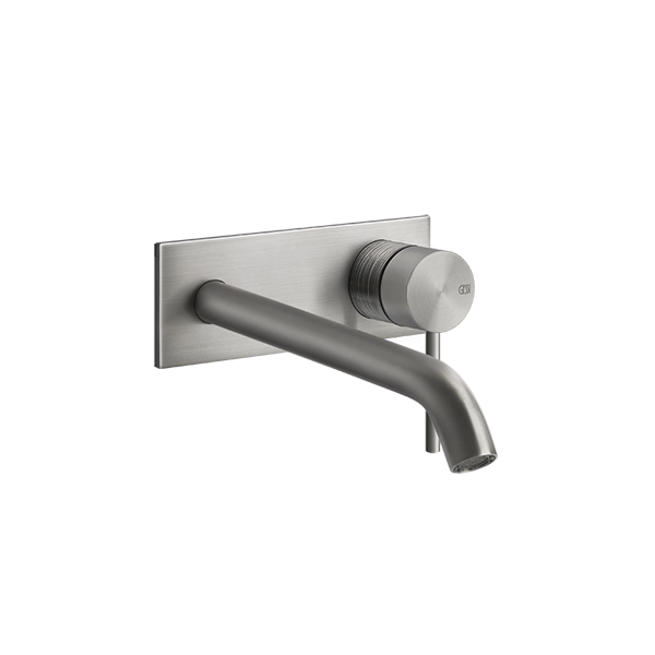 Gessi 316-trame Trame 316 Wall Mixer with Spout with Plate Wall & Basin Mixers