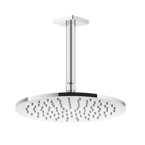 Gessi rilievo Rilievo Ceiling Mounted Round Showerhead Custom Length Showers