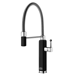 Gessi Happy Happy Sink Mixer with Pull-Out Kitchen Taps & Mixers