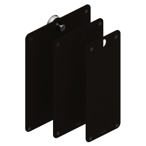 Abey abey-abey Universal Black Fibre Rock Cutting Board (3 Piece) Sink Accessories