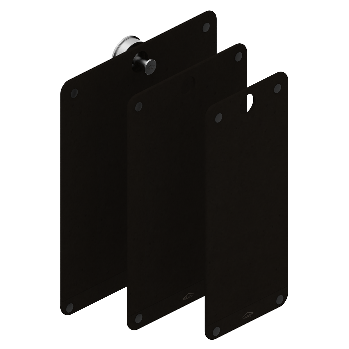 Abey abey-abey Universal Black Fibre Rock Cutting Board (3 Piece) Sink Accessories