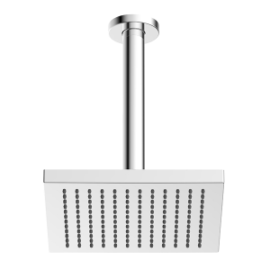 Gareth Ashton vertical ABS 200mm Square Shower Head with 200mm Ceiling Dropper Showers