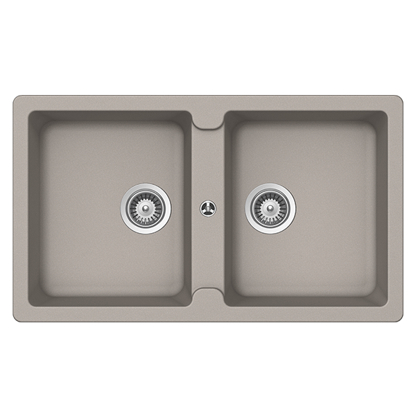 Schock typos Schock Typos Double Bowl 1TH Concrete Kitchen Sinks