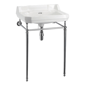 Burlington burlington Edwardian 61cm Basin & Stand 1TH Basins