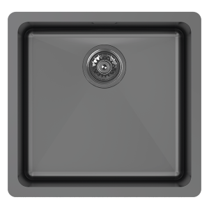 Abey abey-abey LT120 45 Litre Single Bowl with Overflow Black Pearl Laundry Sinks