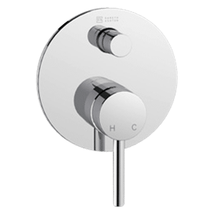 Gareth Ashton external-internal LUCIA Diverter MIXER EXTERNAL CHROME Wall & Basin Mixers