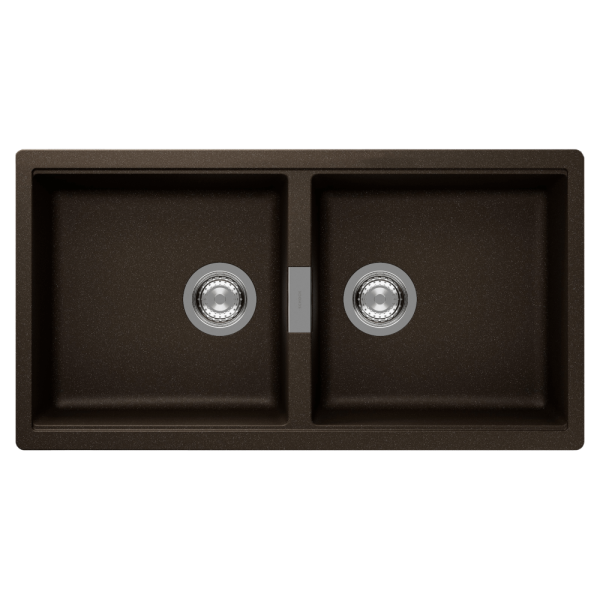 Schock horizont Schock Horizont Double Bowl Undermount Bronze Kitchen Sinks