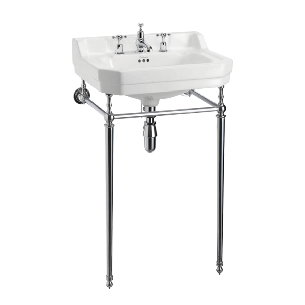 Burlington burlington Edwardian 56cm Basin & Stand 3TH Basins