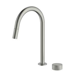 Abey poco-p Poco P Pull Out Goose Neck Hob Set 368mm Kitchen Taps & Mixers
