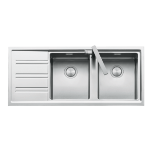Barazza barazza-easy Easy Double Bowl & Right Hand Drainer Kitchen Sinks