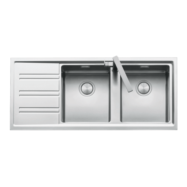 Barazza barazza-easy Easy Double Bowl & Right Hand Drainer Kitchen Sinks