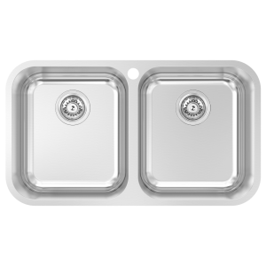 Abey princess Princess Double Bowl with Tap Hole Kitchen Sinks