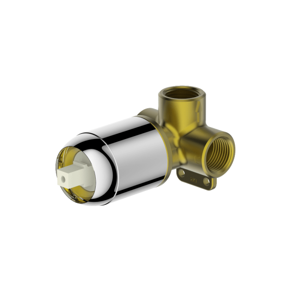 Gareth Ashton external-internal SHOWER MIXER INTERNAL BRUSHED NICKEL Wall & Basin Mixers