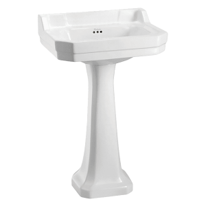 Burlington burlington Edwardian 56cm Basin & Pedestal 1TH Basins