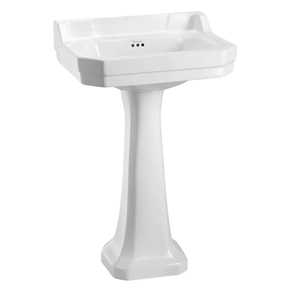 Burlington burlington Edwardian 56cm Basin & Pedestal 1TH Basins