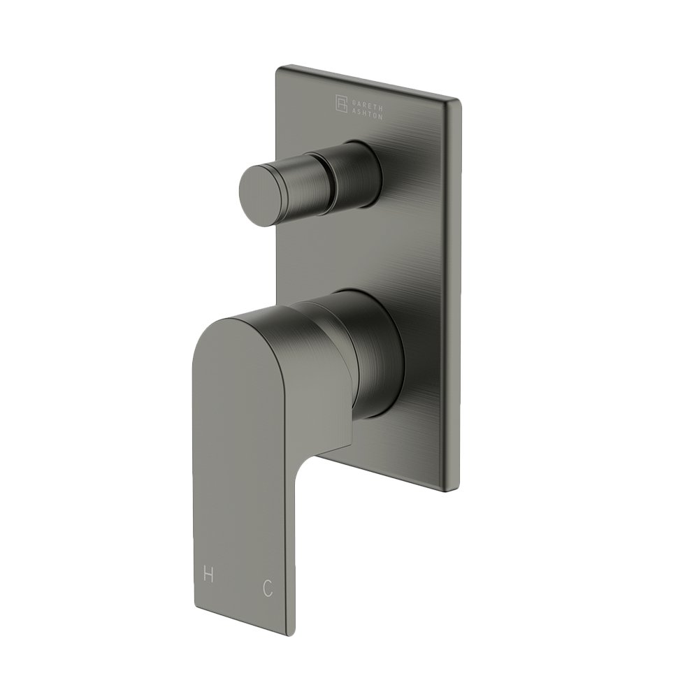 Gareth Ashton external-internal PARK AVE Diverter MIXER EXTERNAL - GUN METAL Wall & Basin Mixers