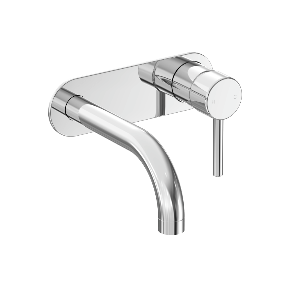 Abey Builders external-internal Lucia Builders Wall Mixer with Spout External Only 165mm Wall & Basin Mixers