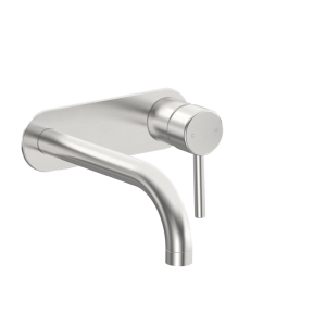 Abey Builders external-internal Lucia Builders Wall Mixer with Spout External Only 200mm Wall & Basin Mixers