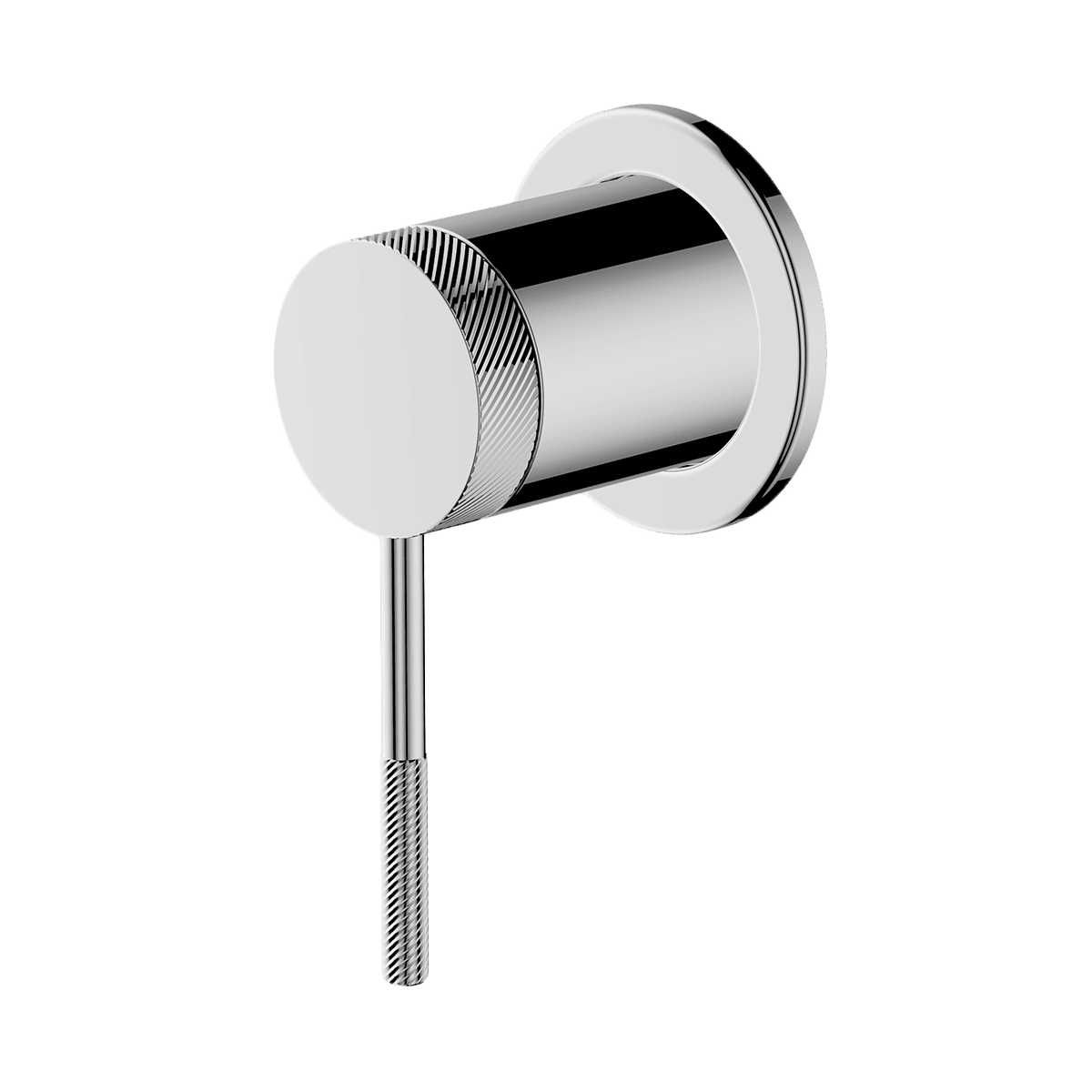 Gareth Ashton external-internal POCO KNURLED SHOWER MIXER EXTERNAL CHROME Wall & Basin Mixers