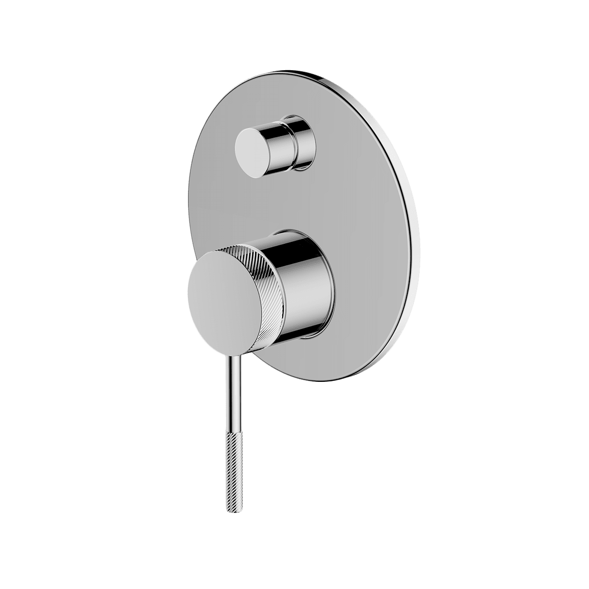 Gareth Ashton external-internal POCO KNURLED SHOWER Diverter EXTERNAL CHROME Wall & Basin Mixers