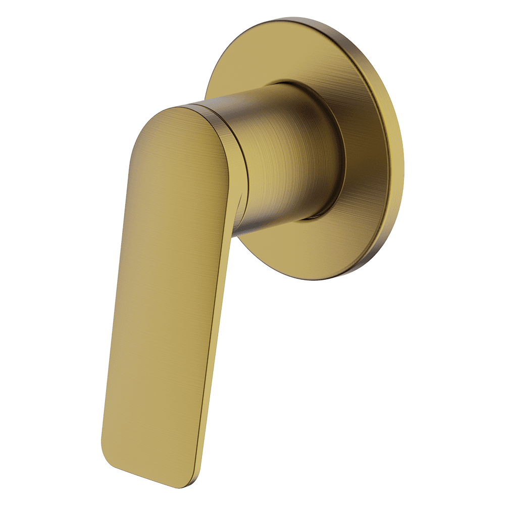 Gareth Ashton external-internal VELA SHOWER MIXER EXTERNAL BRUSHED BRASS Wall & Basin Mixers