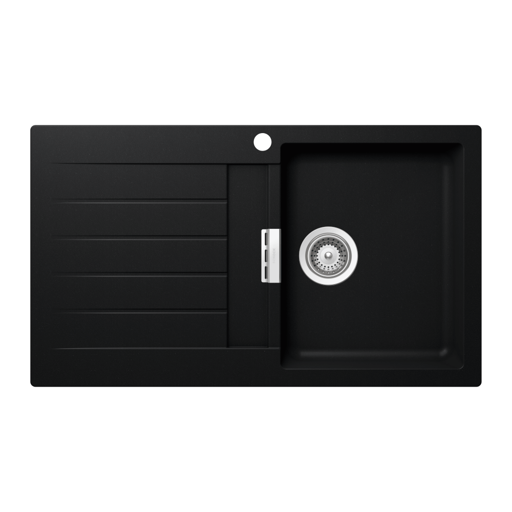 Schock signus Schock Signus Puro Single Right Hand Bowl & Drainer 1TH Kitchen Sinks