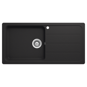 Schock formhaus Schock Formhaus Left Hand Bowl & Drainer 1TH Onyx Kitchen Sinks