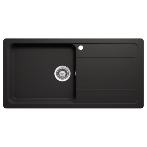 Schock formhaus Schock Formhaus Left Hand Bowl & Drainer 1TH Nero Kitchen Sinks