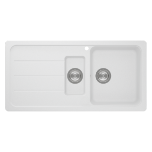 Schock formhaus Schock Formhaus Right Hand One & One Quarter Bowl & Drainer 1TH Alpina Kitchen Sinks