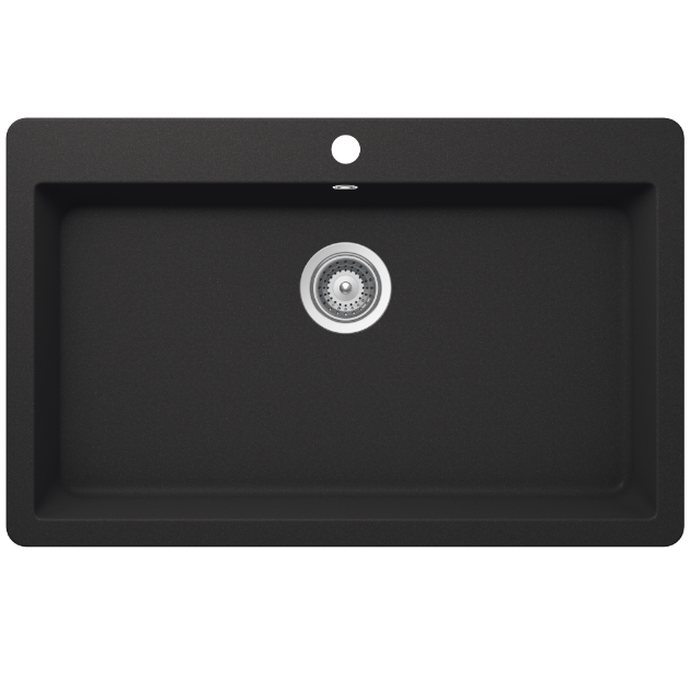 Schock virtus Schock Virtus Large Bowl 1TH Onyx Kitchen Sinks