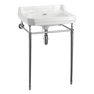 Burlington burlington Edwardian 61cm Basin & Stand 1TH Basins