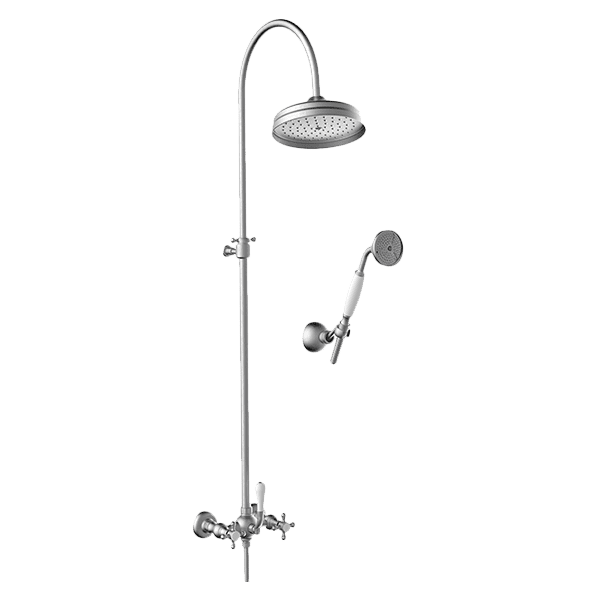 Provincial Twin Overhead Shower with Hand Shower