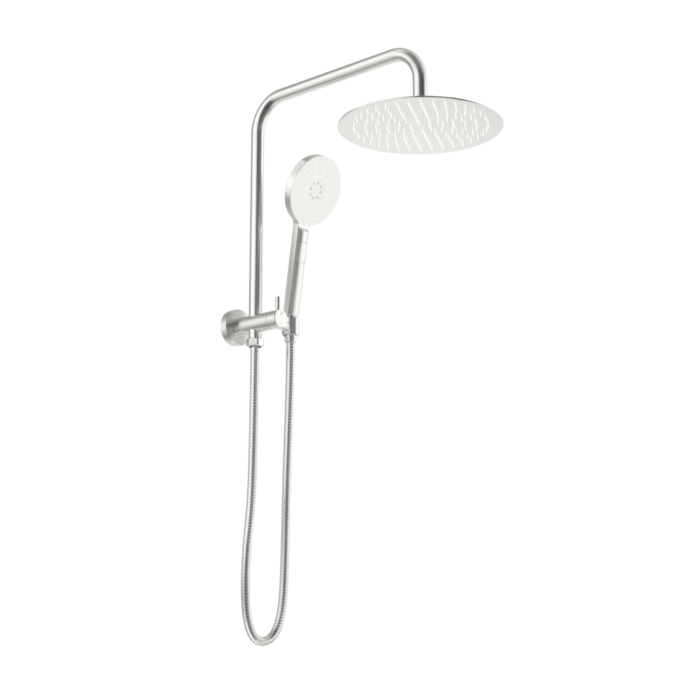 Abey Builders abey-build-shower Abey Builders Mini Twin Dual Shower Set 250mm Shower Head 3 Function Handheld Showers