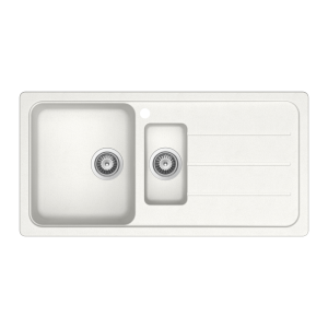 Schock formhaus Schock Formhaus Left Hand One & One Quarter Bowl & Drainer 1TH Alpina Kitchen Sinks