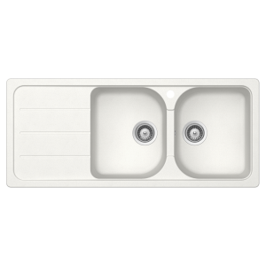 Schock formhaus Schock Formhaus Right Hand Double Bowl & Drainer 1TH Alpina Kitchen Sinks