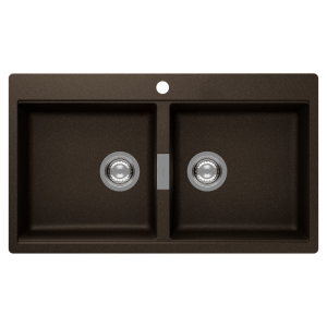 Schock horizont Schock Horizont Double Bowl 1TH Bronze Kitchen Sinks