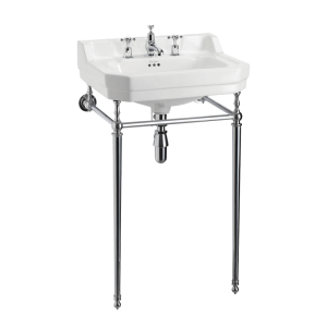 Burlington burlington Edwardian 56cm Basin & Stand 3TH Basins