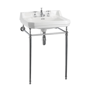 Burlington burlington Edwardian 61cm Basin & Stand 3TH Basins