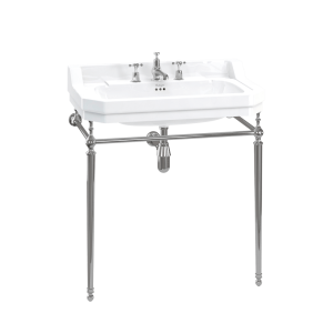 Burlington burlington Edwardian 80cm Basin & Stand 3TH Basins