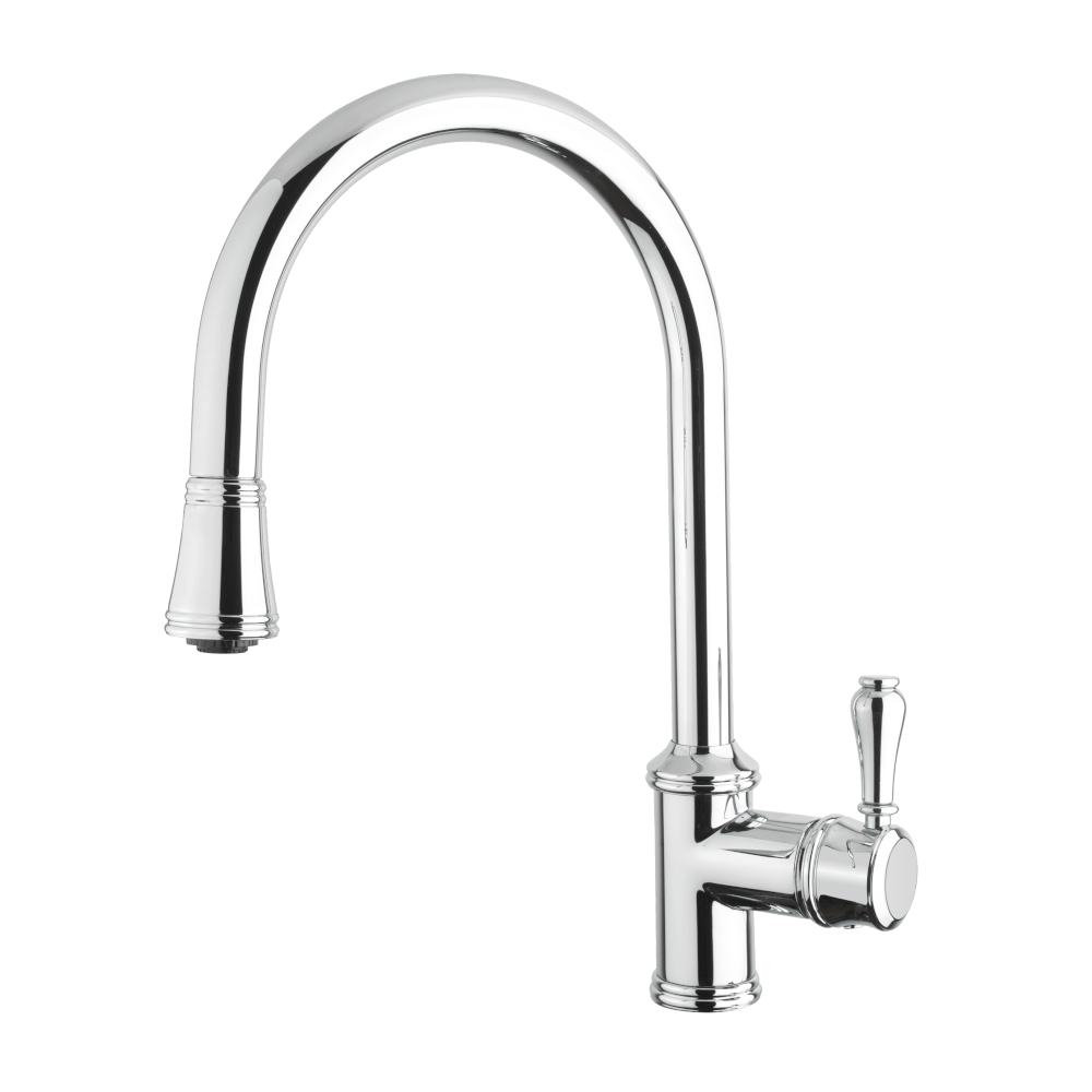 Provincial Single Lever Kitchen Mixer with Pull Out Lead Free - Image 2
