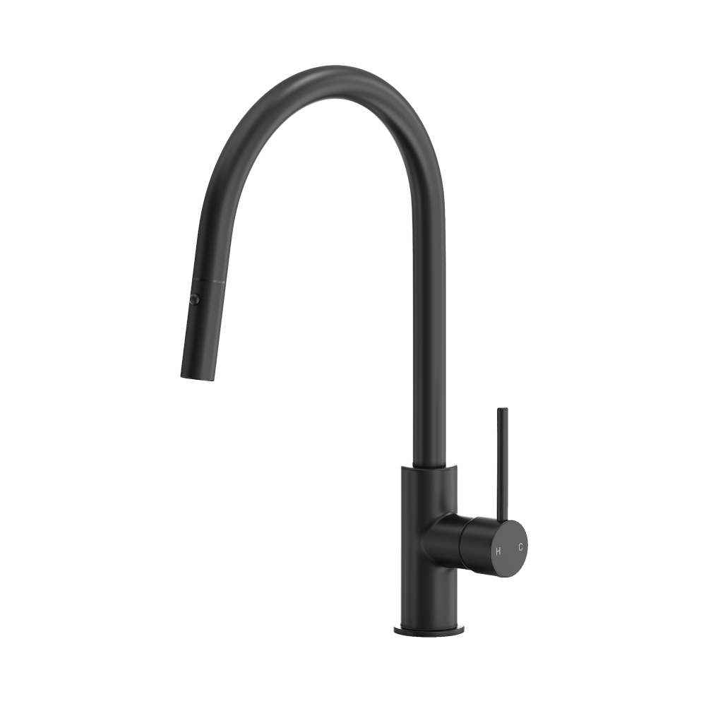 Abey Builders Pull Out Gooseneck Kitchen Mixer - Image 2