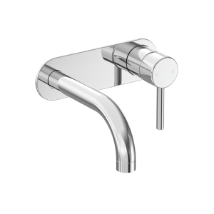 Abey Builders external-internal Lucia Builders Wall Mixer with Spout External Only 165mm Wall & Basin Mixers