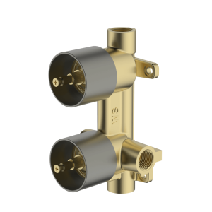 Abey external-internal POCO P BATH/SHOWER DIVERTER INTERNAL ONLY GUN METAL Wall & Basin Mixers