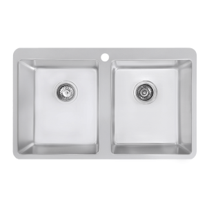 Abey bld BLD Double Bowl with Tap Hole Kitchen Sinks