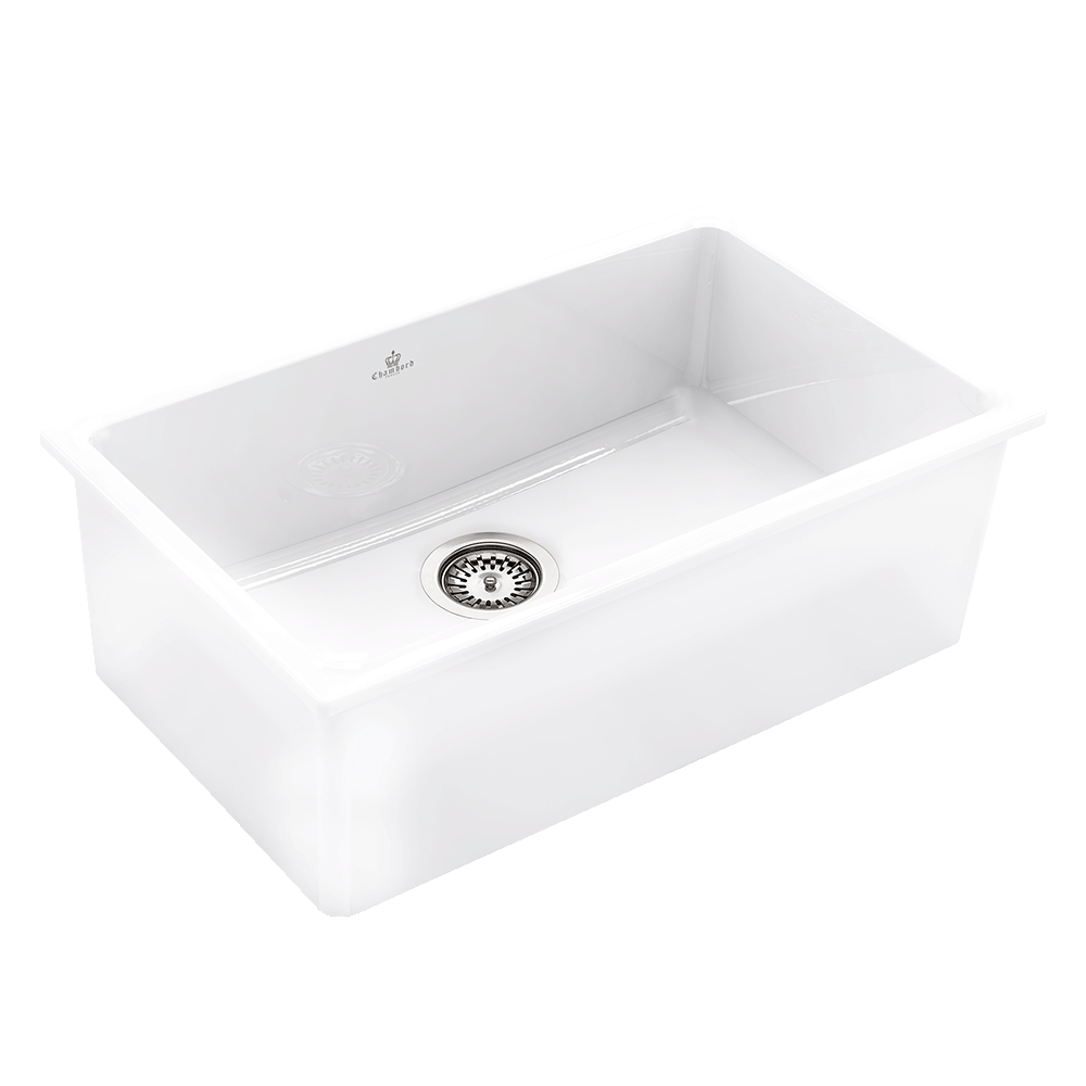 Chambord chambord-constance Chambord CONSTANCE Large Bowl Fireclay White Kitchen Sinks